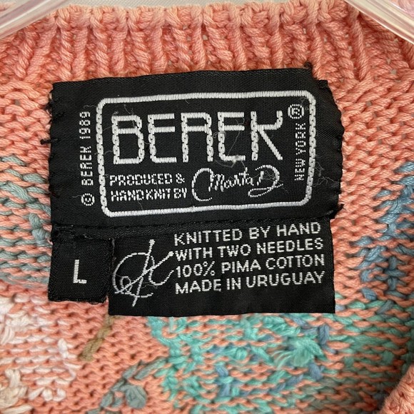 BEREK VINTAGE CAT Cardigan Sweater  WOMEN'S SIZE Large Ribbon - Picture 8 of 8